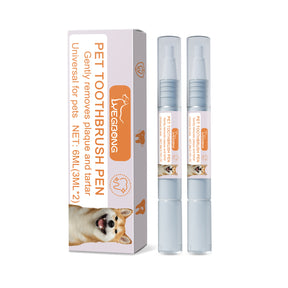 Pet Toothbrush Pen Dog Cat Tartar Stone Cleaning Remove Bad Breath Remove Odor Cleaning Pen - V.I.P Digital Presence