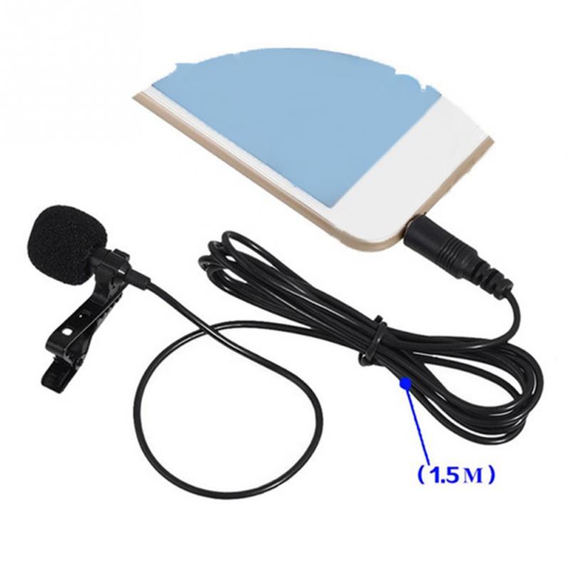 VOXLINK 3.5 mm Microphone Clip Tie Collar for Mobile Phone Speaking in Lecture 1.5m/3m Bracket Clip Vocal Audio Lapel Microphone - V.I.P Digital Presence