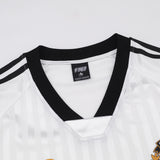 Vertical Stripe Letter Print Sports Jersey Men's Summer American Street Casual Loose Color Block Short Sleeve T-Shirt Top - V.I.P Digital Presence