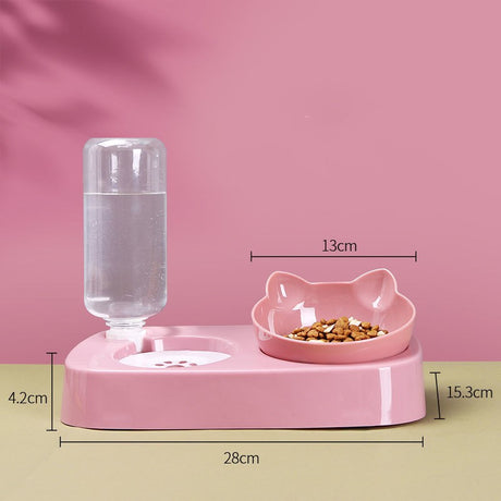 Pet bowls save space reduce flipping wet mouth cat bowls pet automatic water dispensers pet food bowls dog bowls - V.I.P Digital Presence