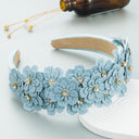 Small Fresh Colorful Flowers Headdress Glass Diamond Retro Headband Female Trendy Hair Band Hair Accessories - V.I.P Digital Presence