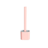 Creative Wall-Mounted Cracked Soft Glue Long Handle Imitation Silicone Toilet Brush Set Household Toilet Cleaning Brush - V.I.P Digital Presence