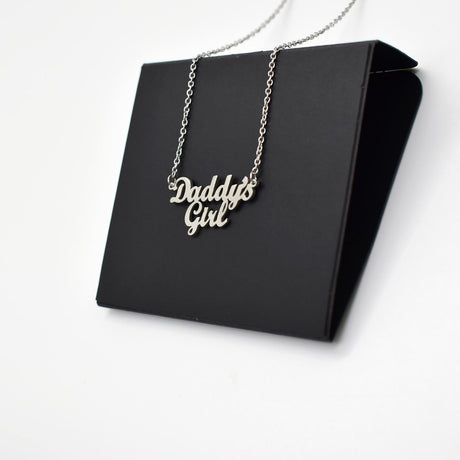 Daddy's Girl Necklace Parent's Daughter Family Member Collarbone Chain Father's Day Gift - V.I.P Digital Presence