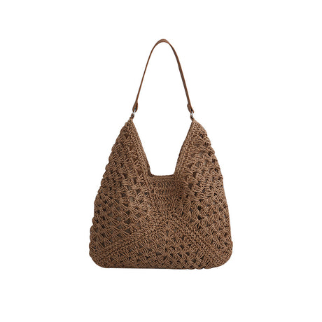 Hollow out straw woven bag woven belt armpit bag - V.I.P Digital Presence