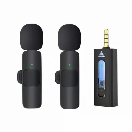 Wireless K35 Lavalier Lapel Microphone Omnidirectional Bluetooth 5.3 K35 Condenser Mic Noise Reduction Professional - V.I.P Digital Presence