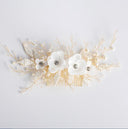 Queenco Gold Bridal Hair Comb Pearl Beads Wedding Hair Accessories Women Headpiece Girl's Hair Vine Party Hair Jewelry - V.I.P Digital Presence