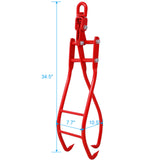 28in 3 Claw Log Grapple for Logging Tongs, Eagle Claws Design Log Lifting Tongs Log Grabs, Timber Lifting Tongs for Truck, ATV, - V.I.P Digital Presence