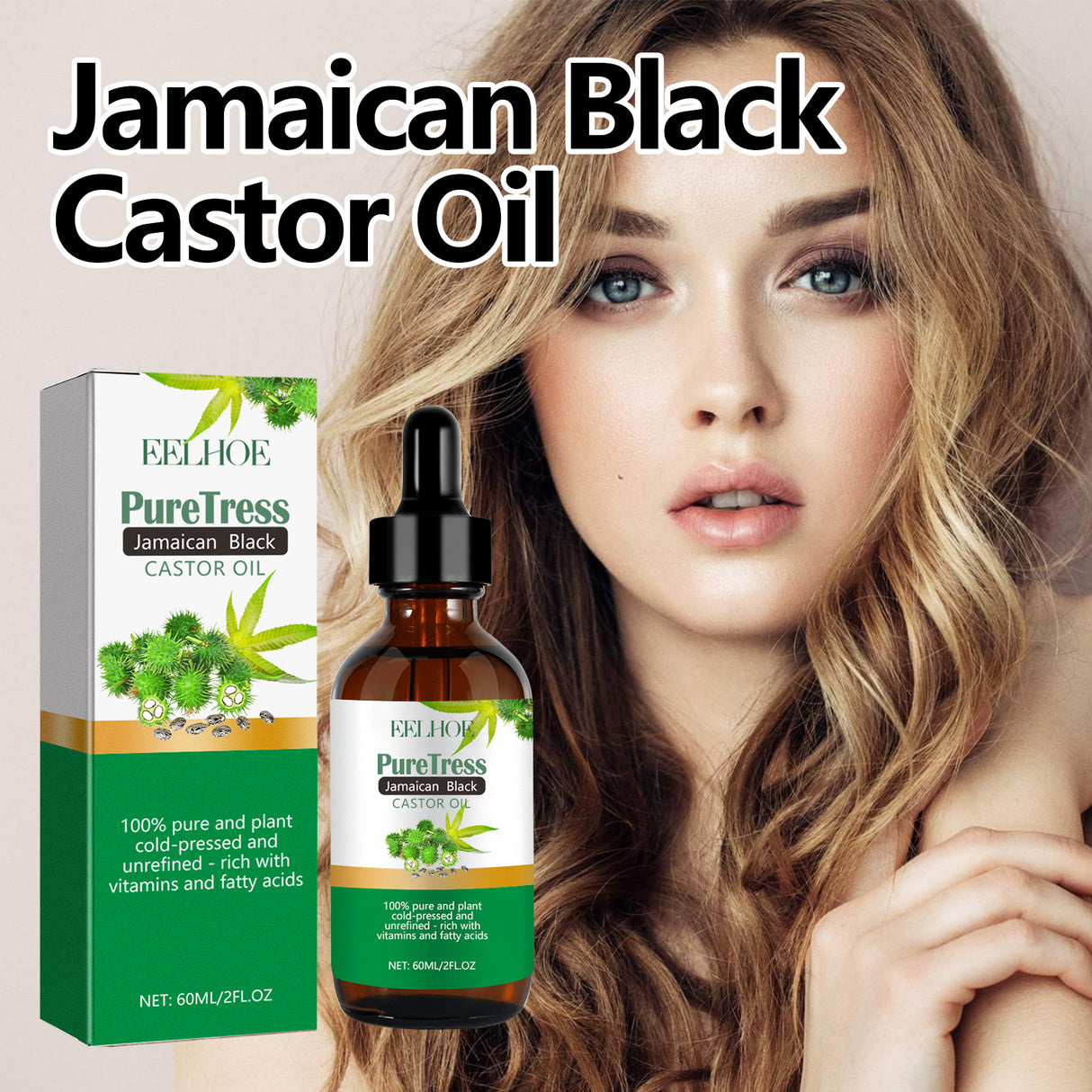 Jamaican Black Castor Oil, Moisturize Scalp And Prevent Dry Hair Thick And Solid Hair Beautiful And Shiny Easy To Absorb Essential Oils - V.I.P Digital Presence