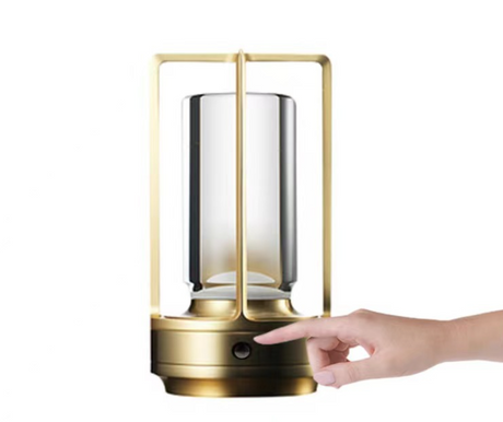 "Vintage Aluminum Table Lamp with LED Dining Table Ambience Light, USB Charging, Touch Control, Decorative Bar and Camping Night Light" - V.I.P Digital Presence