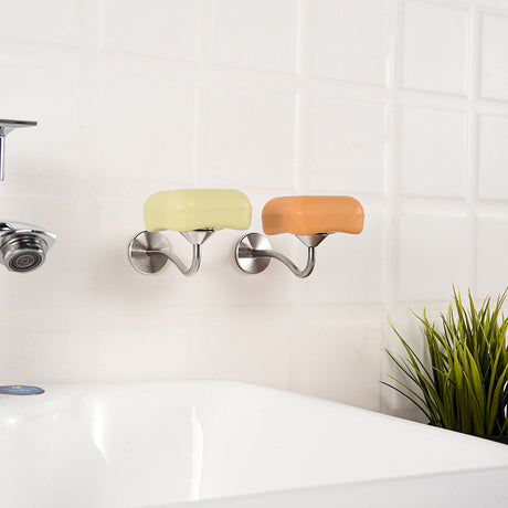 Stainless Steel Magnetic Soap Holder No Trace Paste Soap Holder in Toilet Soap Box Drain Rack Bathroom Shelf - V.I.P Digital Presence