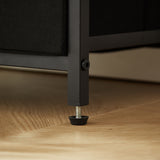 Tea table with charging station, bedside table with USB port, socket and cloth bag, 2 drawers - V.I.P Digital Presence