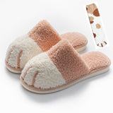 Winter House Warm Fur Slipers For Women Cute Cat paw Designer Bedroom Warm Plush Shoes Non-slip Indoor Women Furry Slippers - V.I.P Digital Presence