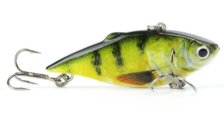 Señuelo de pesca realista Mmlong Vib Crankbait de 2,5/8,6 g, de hundimiento lento, para peces duros. 