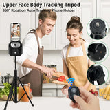 360° Rotation Automatic Face Tracking Gimbal Mobile Phone Holder APP-Free AI Face Recognition Phone Tripod for Live Vlog Video - V.I.P Digital Presence