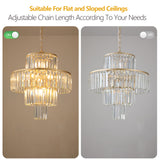 Luxury Crystal Chandelier Modern Chandeliers Lights Fixture Hanging Pendant Light Fixture Dia 19.7 Inch - V.I.P Digital Presence
