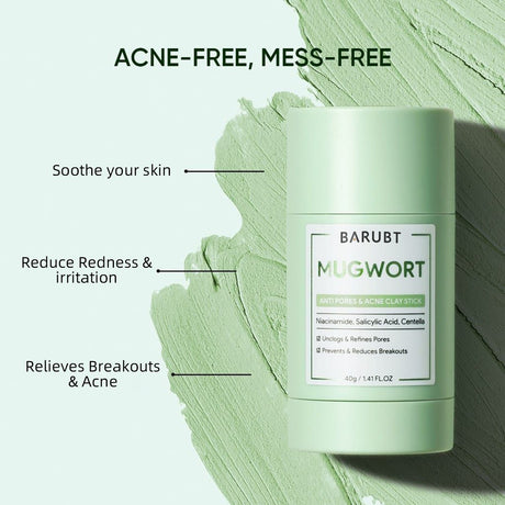 BARUBT mugwort mud mask stick deep cleansing mild blackhead repair facial care smearable mask - V.I.P Digital Presence
