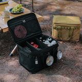 Bolso de mano para exteriores, caja de almacenamiento anticolisión, bolsa impermeable para desechos de camping, bolsa de almacenamiento para vajilla y utensilios de cocina