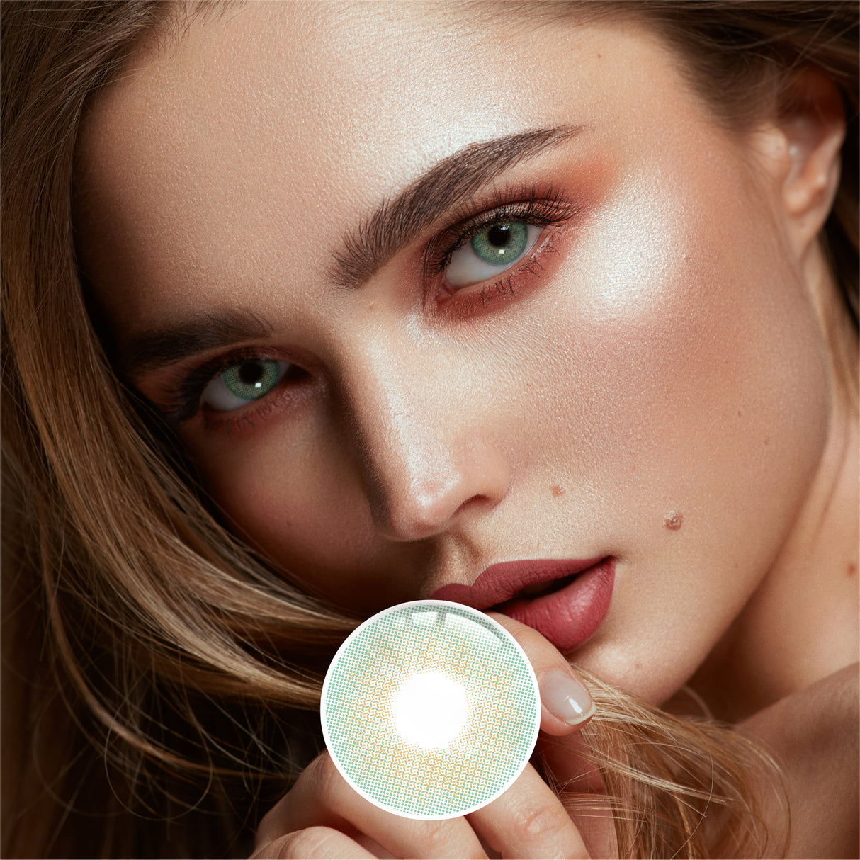 1Pair FDA Certificate Eyes Beautiful Pupil Colorful Girl Cosplay Contact Lenses  MY WAY GREEN - V.I.P Digital Presence