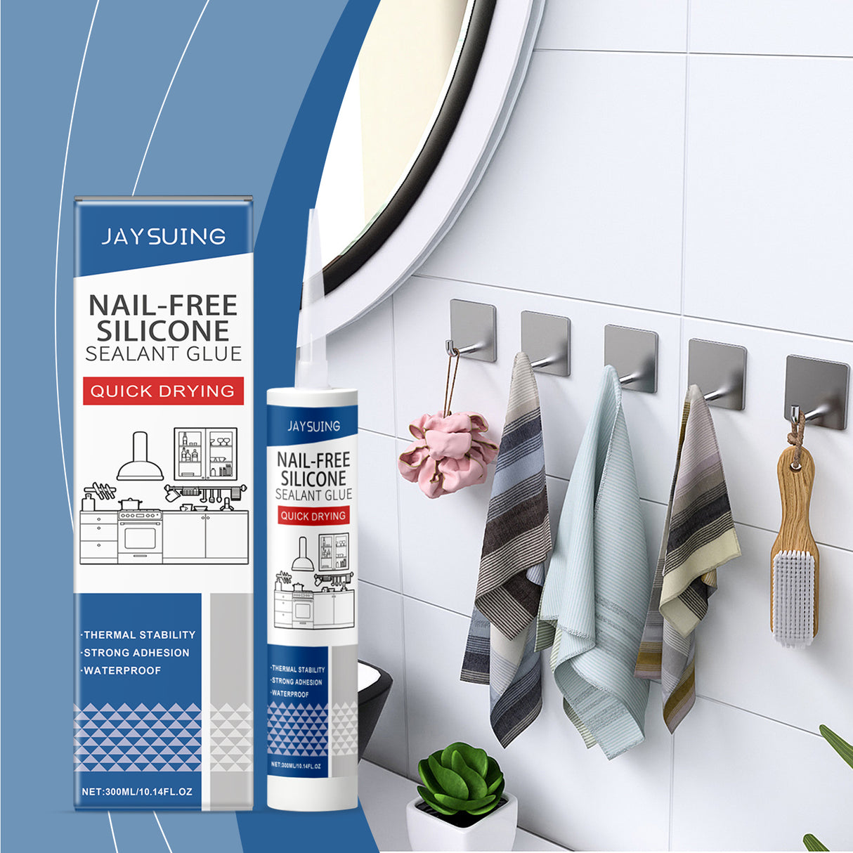 Nail-Free Silicone Sealant Household Wood Cermet Plastic Household Seal Nail-Free Adhesive - V.I.P Digital Presence