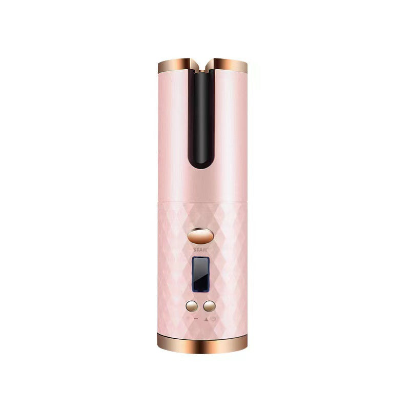 New Portable USB Charging Models Automatic Curling Iron Intelligent LCD Home Mini Lazy Hair Curler - V.I.P Digital Presence