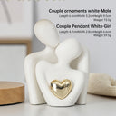 Creative couple figure decoration Newlywed home decoration Lover sculpture decoration figure desktop living room bookshelf decor - V.I.P Digital Presence