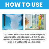 Glass Cleaning Tablets, Car Home Bathroom Polishing Mirror To Remove Scale Clear Sight Anti-Fog - V.I.P Digital Presence