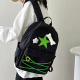 Japanese cute girl bag Niche self made fiv pointed star backpack ins college student schoolbag female high school backpack - V.I.P Digital Presence