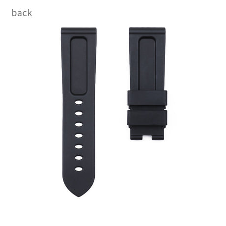 Panerai sea rubber watch strap original butterfly buckle folding buckle waterproof rubber silicone strap men's 22 24mm - V.I.P Digital Presence