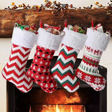 Christmas Knitted Socks Christmas Decorative Socks Candy Gift Bag Hanging Christmas Socks Hanging Gift Bag - V.I.P Digital Presence