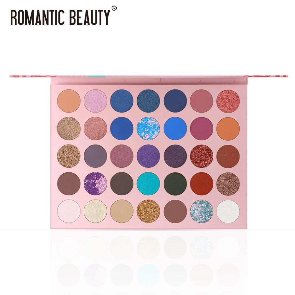 Romantic Beauty 35 Color Multi Color One Multi Purpose Eye Shadow Color Makeup Disk Pearl Matte Eye Shadow - V.I.P Digital Presence