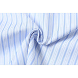 Vertical striped button decoration short sleeved shirt for men - V.I.P Digital Presence