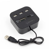 USB HUB Combo All In One USB 2.0 Micro SD High Speed Card Reader 3 Ports Adapter Connector For Tablet PC Computer Laptop - V.I.P Digital Presence