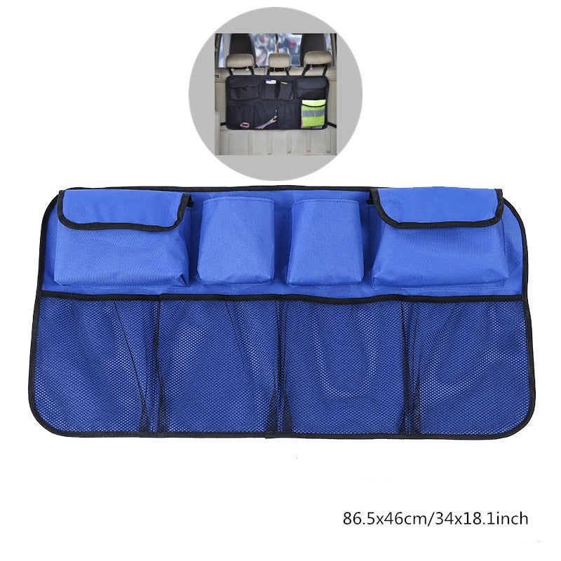 Car Rear Seat Back Storage Bag Multi Hanging Nets Pocket Trunk Bag Organizer Auto Stowing Tidying Interior Accessories Supplies - V.I.P Digital Presence