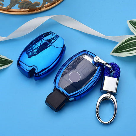 Hight quality PC+TPU key case cover Key case protective shell holder for Mercedes benz A B R G Class GLK GLA w204 W251 W463 W176 - V.I.P Digital Presence