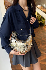 Sequin Chain Crossbody Bag - V.I.P Digital Presence