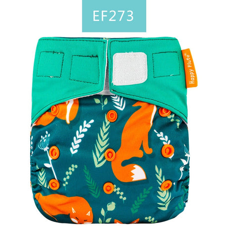 Happy Flute 1 pcs heavy wetter night AIO AI2 baby cloth diaper nappy one size fit all - V.I.P Digital Presence
