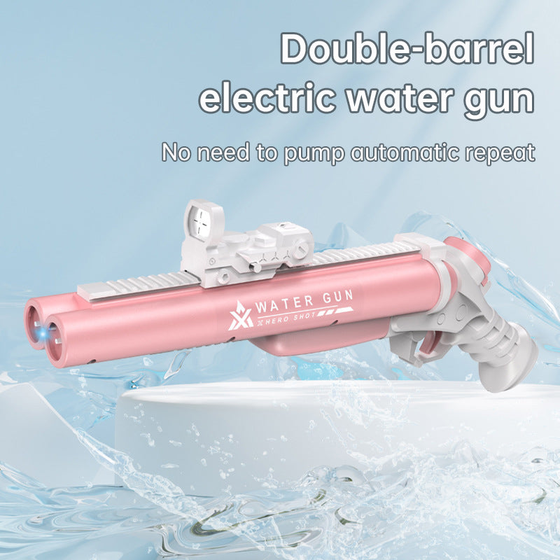 Double tube electric water gun outdoor water play and war toy - V.I.P Digital Presence