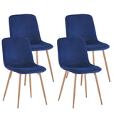 Dining Chair 4PCS（BLUE）Modern style New technology Suitable for restaurants cafes taverns