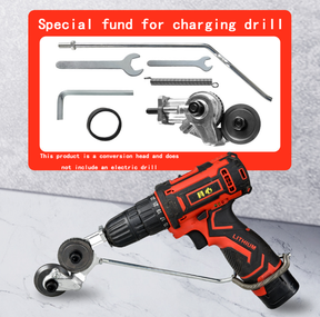 New multifunctional electric drill plate cutter Metal plate cutter Hand electric drill refitted cutter Iron sheet cutter - V.I.P Digital Presence