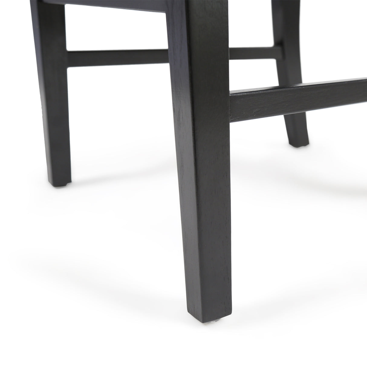 Roshan Farmhouse Acacia Wood Dining Chairs, Black (Set of 2) - V.I.P Digital Presence