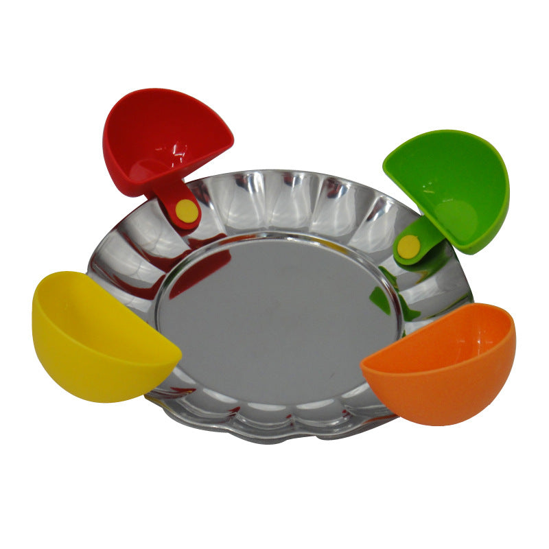 Creative plastic snack spoon with versatile bowl plate seasoning dish salad dressing box for kitchen use - V.I.P Digital Presence