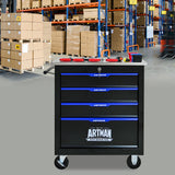 4 DRAWERS MULTIFUNCTIONAL TOOL CART WITH WHEELS-BLACK - V.I.P Digital Presence