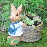Succulent plant small flower pot rabbit flower pot resin ornament - V.I.P Digital Presence