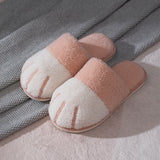 Winter House Warm Fur Slipers For Women Cute Cat paw Designer Bedroom Warm Plush Shoes Non-slip Indoor Women Furry Slippers - V.I.P Digital Presence