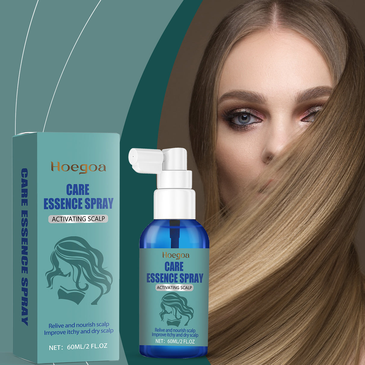 Scalp Treatment Essence Spray Nourishes And Hydrates Scalp, Hydrates And Softens Hair Care Essential Oil - V.I.P Digital Presence
