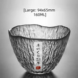 Small personal cup tea tasting cup hammer patterned kung fu heat-resistant glass single cup small cup tea cup - V.I.P Digital Presence