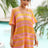 Tassel Openwork Striped V-Neck Cover Up - V.I.P Digital Presence