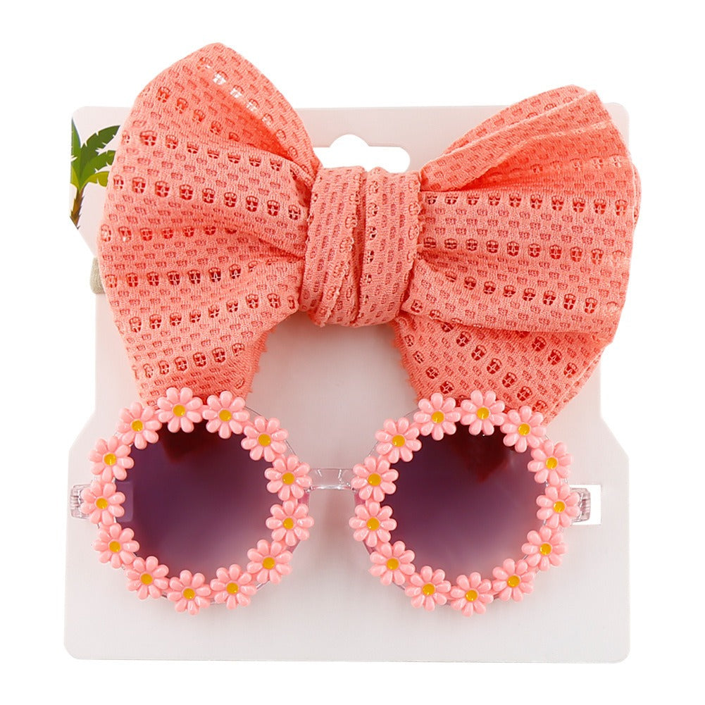 Personalized girl fashion glasses, baby headband set, sun visor - V.I.P Digital Presence