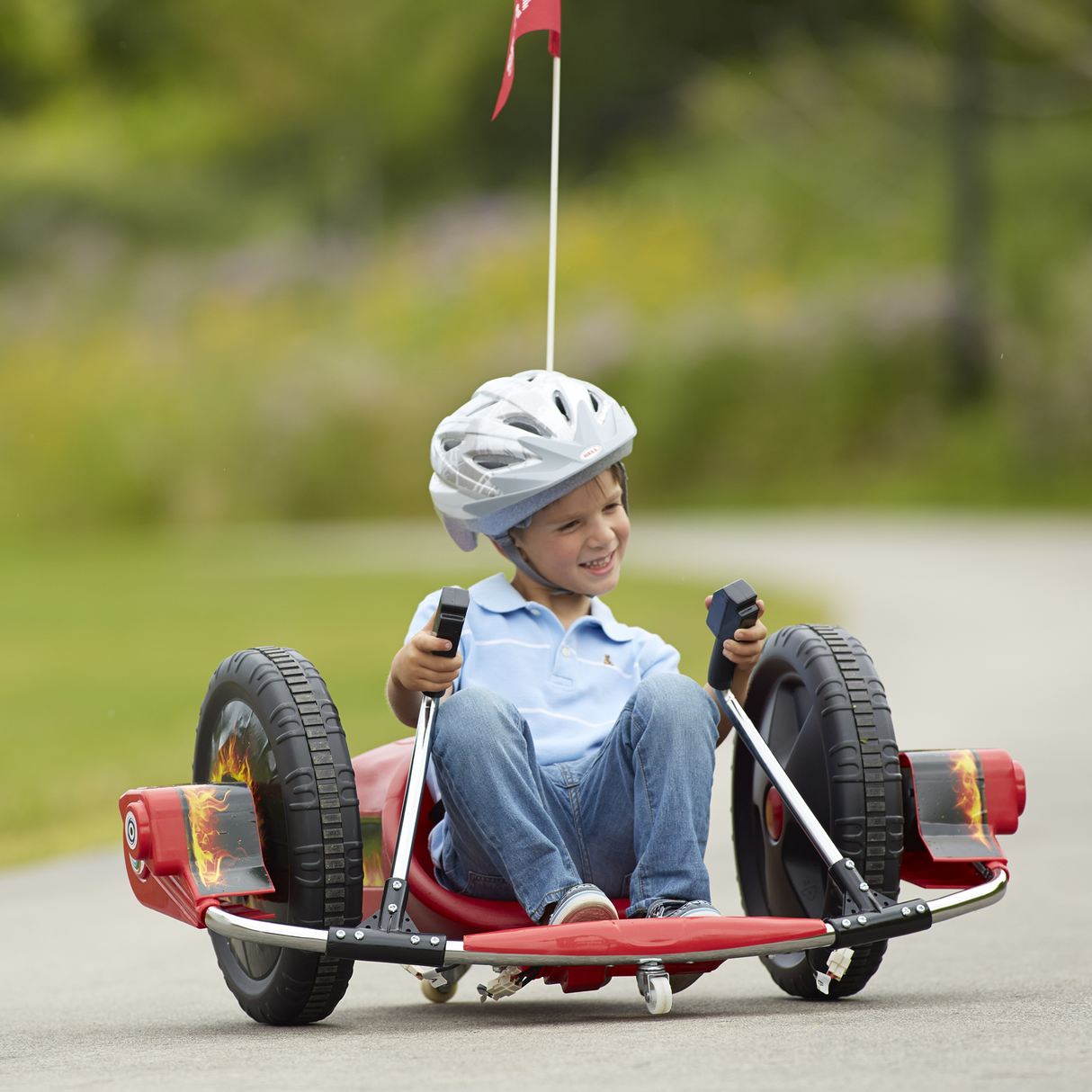 12V Kids Ride On Electric Toy,2WD,16'' exaggerated wheel,Dual handle control for 360 degree flexible steering and rotation - V.I.P Digital Presence