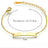 Stainless steel personalized engraved three color curved bracelet simple and personalized women's bracelet - V.I.P Digital Presence